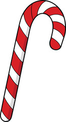 Obraz premium candy cane with red and white stripes