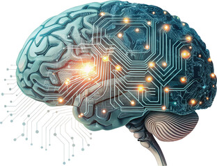Original name(s): Artificial Intelligence (AI) brain with circuits.
