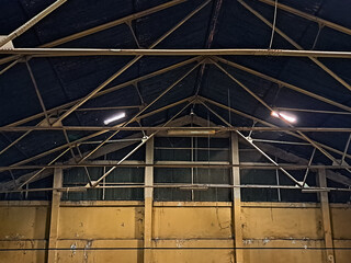 Obraz premium Industrialized roof of an old factory building