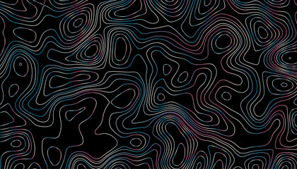 Topographic map lines background. Topographic map pattern background vector. Abstract mountain terrain map background with abstract shape line texture.