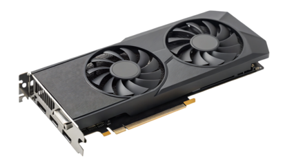 graphic video card isolated isolated on white background