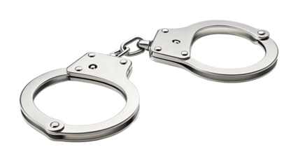 handcuffs isolated on white background