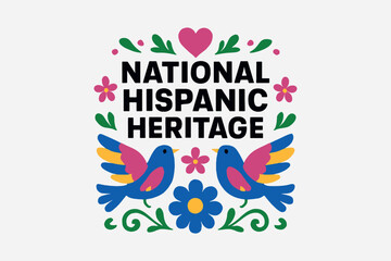 National Hispanic Heritage Folk T-Shirt Design