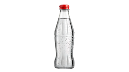pepsi glass bottle isolated on white background