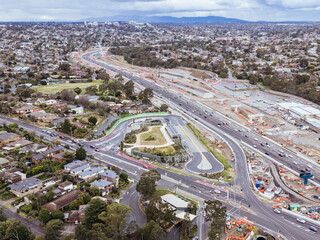 North East Link Under Construction in Melbourne Australia