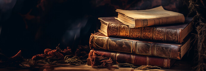 Stack of Vintage Books