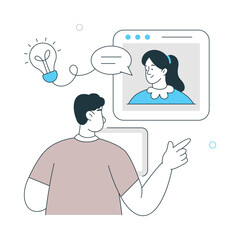 Work Remotely Vector Illustration. EPS 10 File