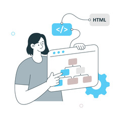 Sitemap Vector Illustration. EPS 10 File