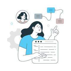 Software Architect Vector Illustration. EPS 10 File