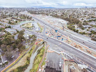North East Link Under Construction in Melbourne Australia