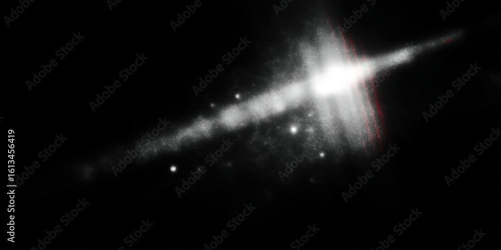 Aufkleber a captivating image of a cosmic light in the universe. the celestial body shines brightly, emitting 