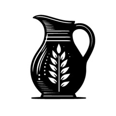 Elegant Ceramic Jug 30 Vector Illustration