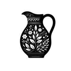 Vintage Style Jug 31 Vector Illustration
