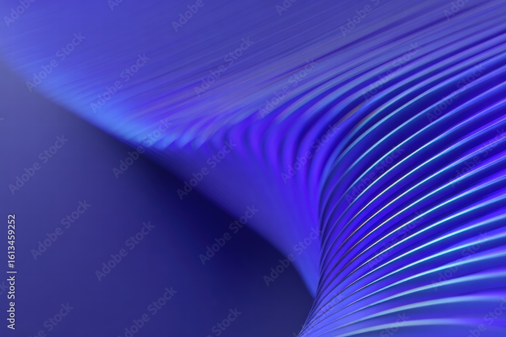 Poster abstract wavy blue lines forming a sleek and modern design, creating a sense of flow and movement
