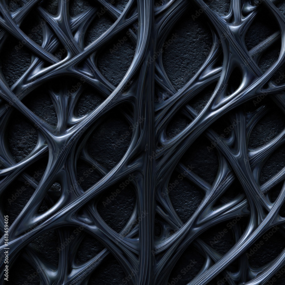 Poster an intricate network of dark, organic-looking structures, creates a compelling visual texture. this 