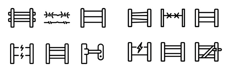 Ranch Fencing Icons