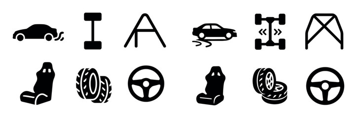 Black Drift Icons