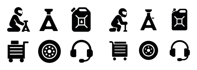 Racing Pit Crew Icons