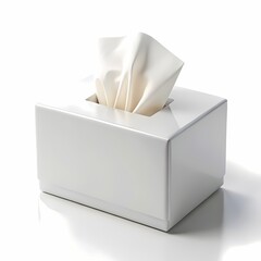 White Tissue Box Mockup