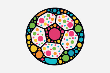Polka Dot Soccer Ball Fun Design