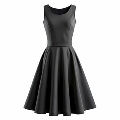 Elegant Black Sleeveless ALine Dress Perfect for Occasions
