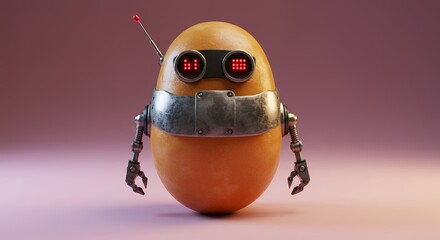 Potato robot illustration