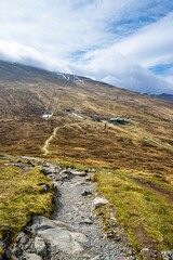 View of Nevis Range Mountains, Grampian Mountains, Fort William, Highland, Lochaber, Scotland, UK