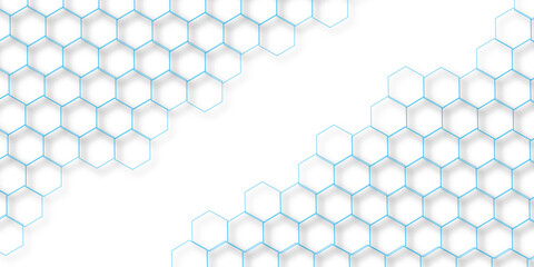 abstract geometric blue texture background. blue hexagon 3D background texture. 3d rendering illustration. Clear pattern abstract background hexagon .Futuristic abstract banner.	