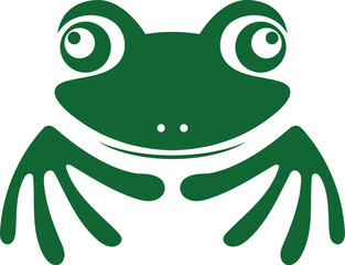 frog animal illustration logo
