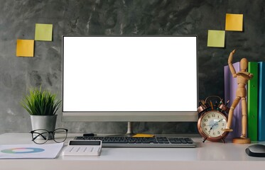 desktop office mock up