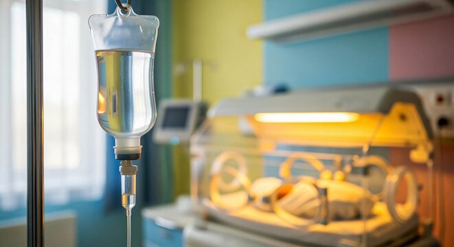 Premature Infant Care: IV Drip in Neonatal Intensive Care Unit