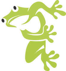 frog animal illustration logo
