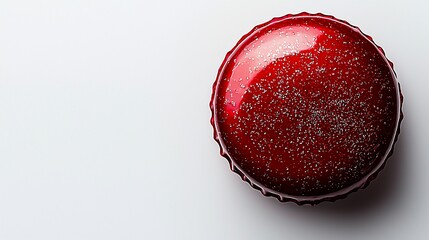 Red bottle cap close-up