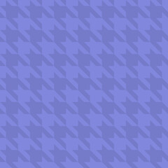 Obraz premium Elegant houndstooth pattern in muted periwinkle. Subtle texture and sophisticated design ideal for backgrounds, website design, textiles, or fashion projects.