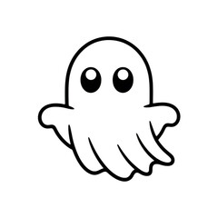 Stylized ghostly hand reaching out isolated on transparent background