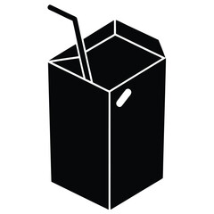 juice box vector icon