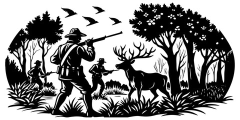 hunting illustration