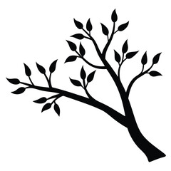 Obraz premium tree branch vector icon