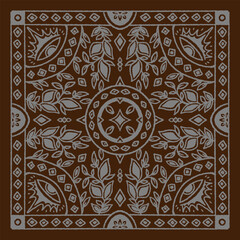 scarf design bandana print nature eye flower leaf ornament street moth star 