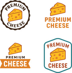 Set of Premium Cheese Logo