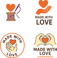Set of Made With Love logo