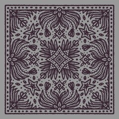 scarf design bandana print nature eye flower leaf ornament street moth 