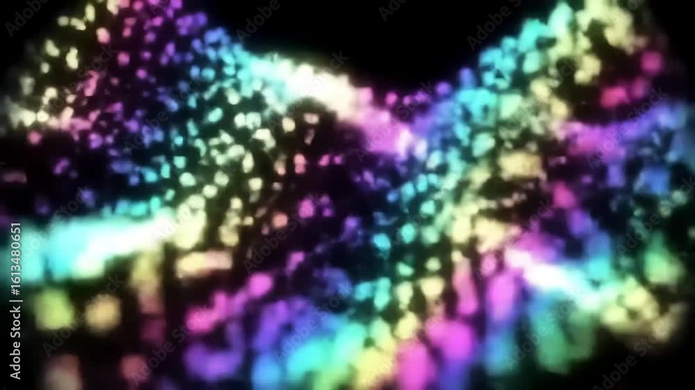 Poster colorful abstract data stream - animated visualization background