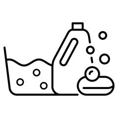 House cleaning vector icon . Housekeeping illustration sign. cleaning symbol. cleaner logo. cleaning tools web icon.