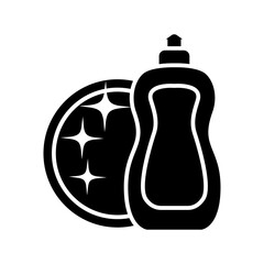 Washing dishes vector icon . Clean dishes illustration sign. Dishwasher symbol or logo. cleaning tools web icon.