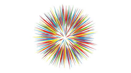 Colorful Burst of Energy Abstract. This illustration features abstract, burst, colorful.