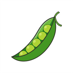 peas on transparent background