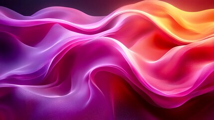 Fototapeta premium Abstract orange, pink and purple background with waves
