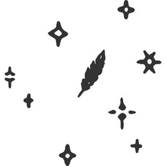 I Watched Myself Crumble in Silent Vintage Illustration Vector