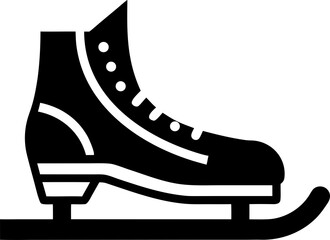 ice skates on white background